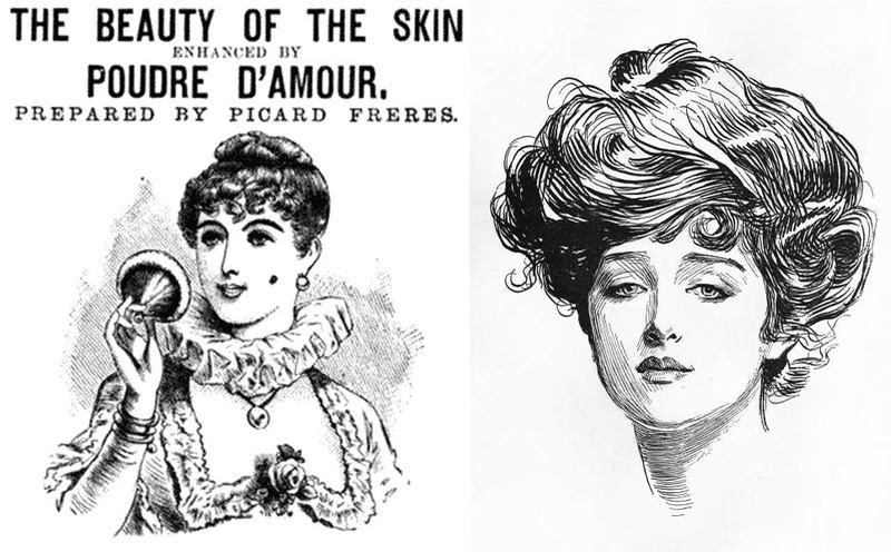 History of makeup from the nineteenth century to 1930-ies. As a cosseted lady replaced the "vamp"?