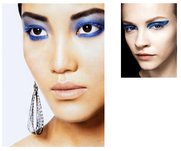 Makeup with blue shadows: how to make relevant option