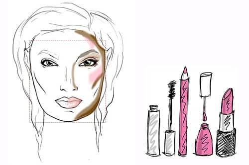 Makeup for different face types: conceal flaws and secreted dignity