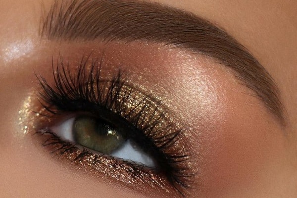 golden makeup