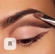 Space under the eyebrow